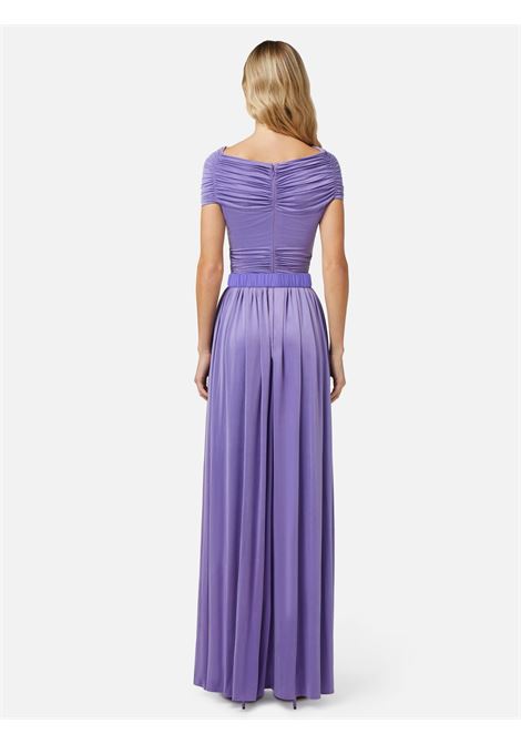 Abito red carpet in jersey con motivo di nodo Elisabetta Franchi ELISABETTA FRANCHI | Abiti | AB61642E2AS6